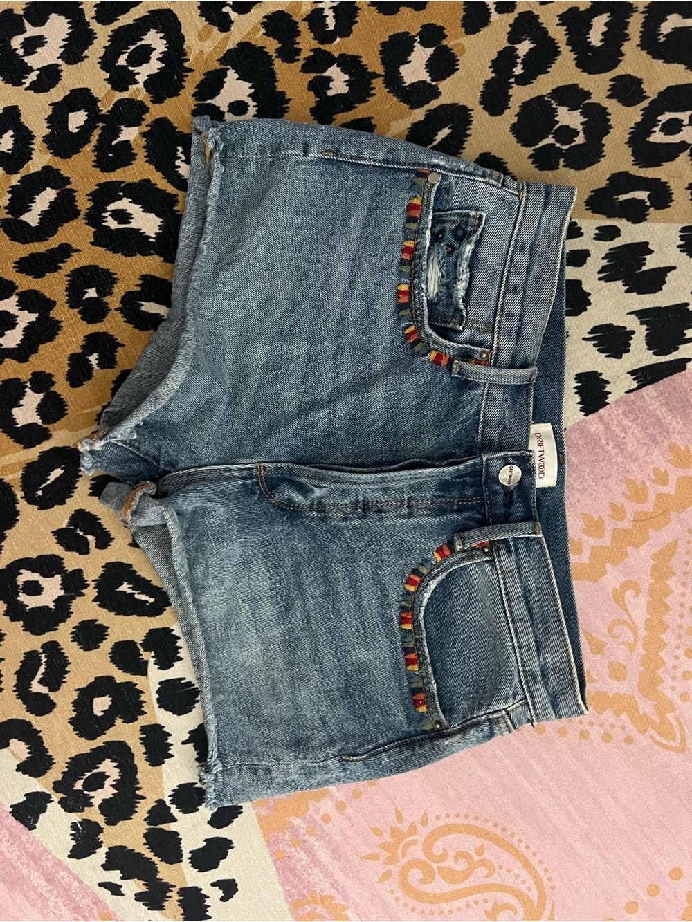 DRIFTWOOD Denim Goldie Jean Embroidered Shorts - Picture 3 of 4